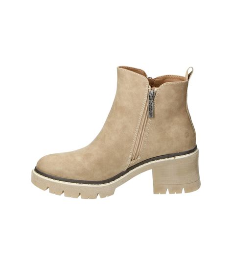 Botines Mujer Casual Beige Refresh Megacalzado