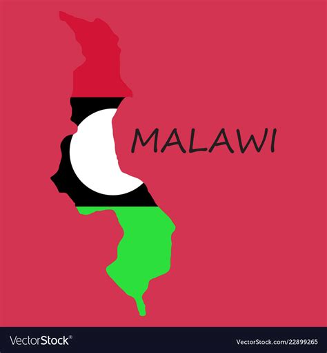 Detailed Malawi Map Royalty Free Vector Image Vectorstock