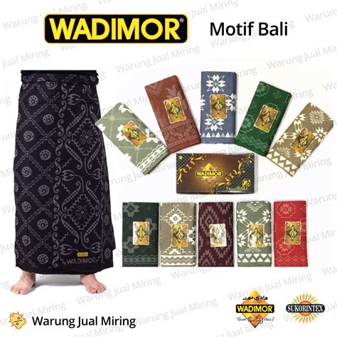 Jual Sarung Dewasa WADIMOR Motif Bali Kain Pria Tenun Tradisional