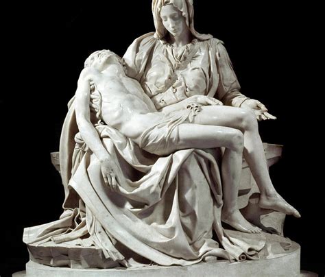 Pieta Marble Sculpture By Michelangelo Buonarroti Tapestry For Sale By