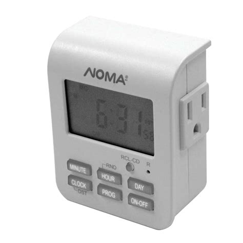 noma indoor digital timer custom programmable settings  grounded