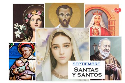 Santas santos y santoral católico del mes de septiembre