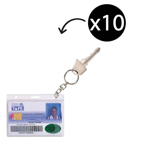 Rexel Fuel Card Holderkey Ring 90 X 65mm Pack 10 Winc