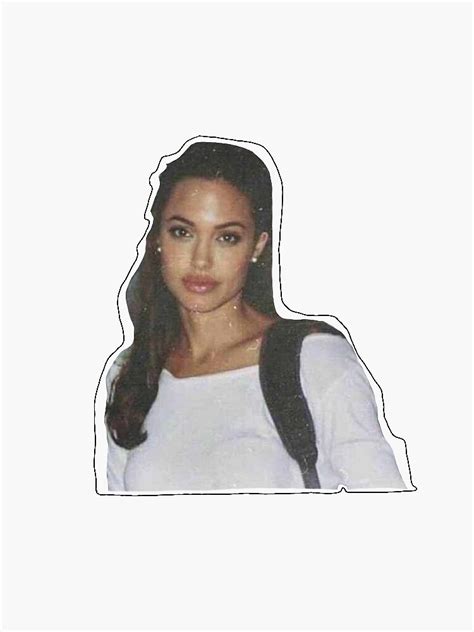 Angelina Jolie Young Pic Sticker For Sale By Itsniniii Redbubble