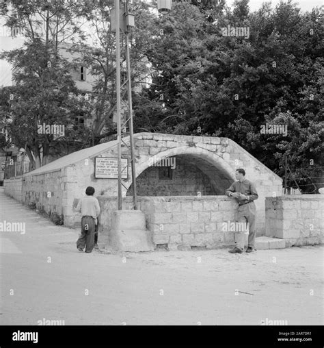 Israel Nazareth Edificio Cubierto Presumiblemente Una Fuente Con Un