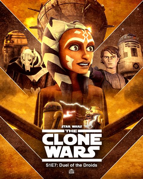 The Clone Wars S1e7 Duel Of The Droids Episode Poster R Clonewars