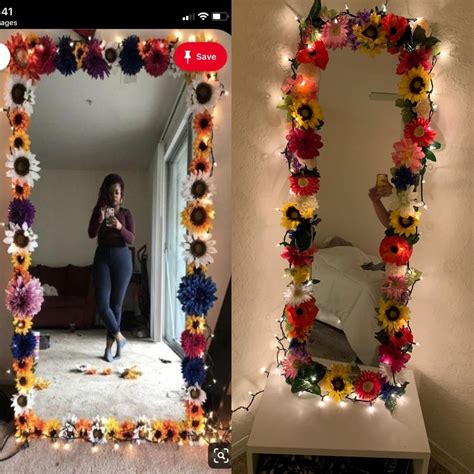 Diy Flower Mirror Expectationvsreality