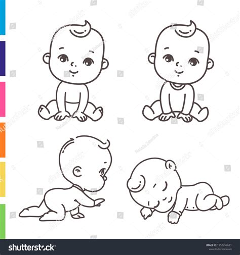 Baby Outline Template