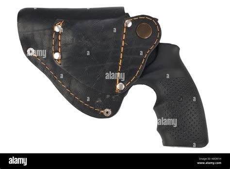 Revolver with holster Stock Photo - Alamy