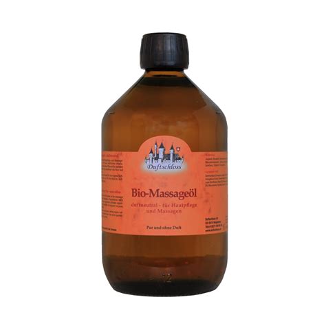 Massageöl Duftneutral Bio 500 Ml 100 Naturreine Bio Pflanzenöle