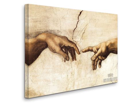 Michelangelo Buonarroti : Hand of God the Creation of Adam - Etsy