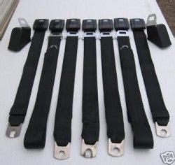 Chevelle Ss Gto Gs Standard Seat Belts Black Team Chevelle