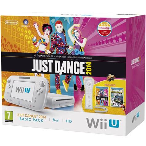 Wii U Console 8GB Basic Pack Bundle White Includes Just Dance 2014