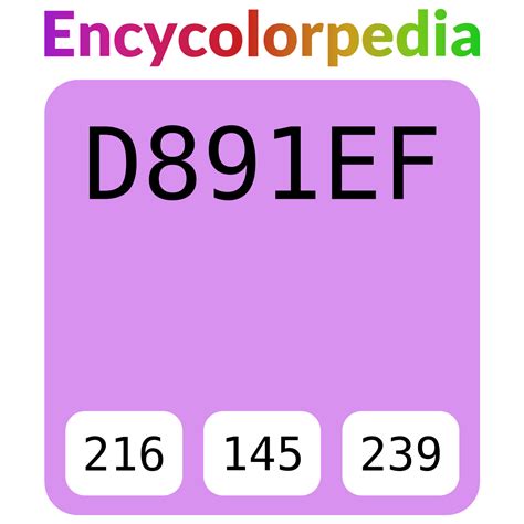 Bright Lilac D891ef Hex Color Code Rgb And Paints