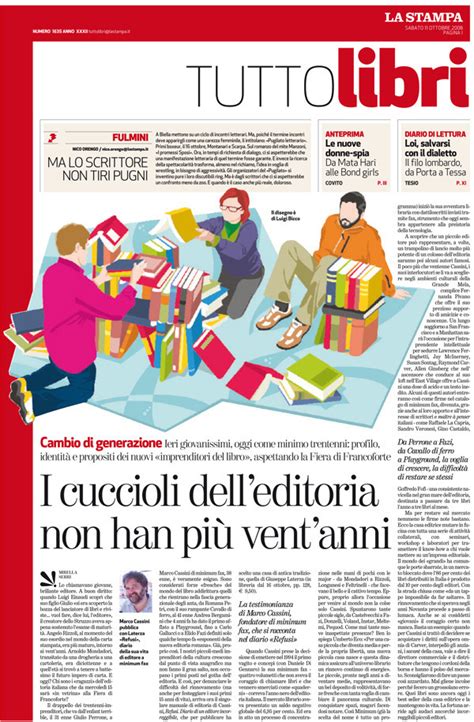 Editorials For La Stampa Tuttolibri On Behance