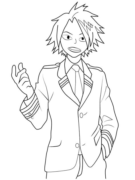 Mha Coloring Pages Denki Redbuttler Wallpaper 646