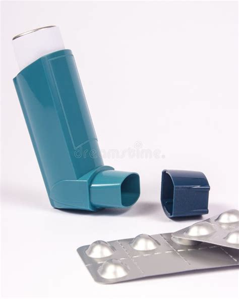 Asthma Inhaler Isolated On White Stock Photo Image Of Medication