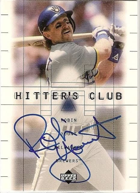 Robin Yount 2000 Upper Deck Hitter S Club Autograph Flickr