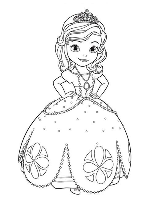 Disney Princess Sofia The First Coloring Pages