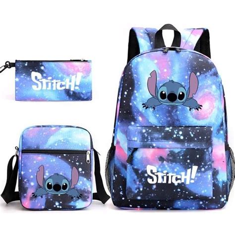 Sac Dos Pour Tudiant Lilo Stitch Cartable Sac Bandouli Re