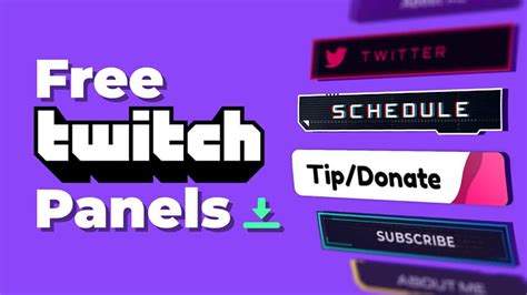 Free Twitch Panels - Maker and Templates | Nerd Or Die