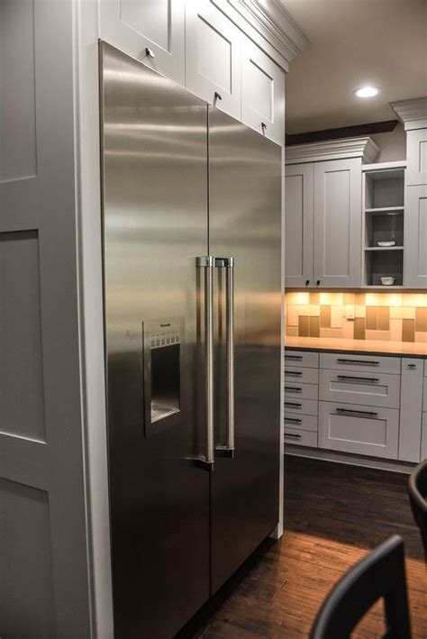 Custom Made Refrigerator Cabinets And Shaker Style Panels Made By Doors