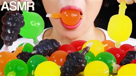 Asmr De Comida Sons De Boca Vídeo Satisfatório Jelly Straws Youtube