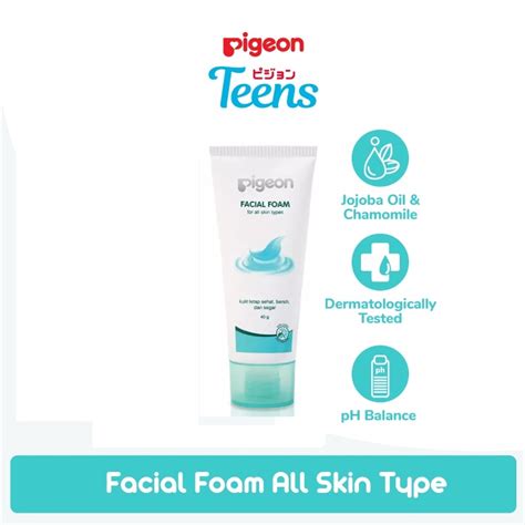 Jual Pigeon Teens Facial Foam 40g Sabun Pembersih Wajah Shopee