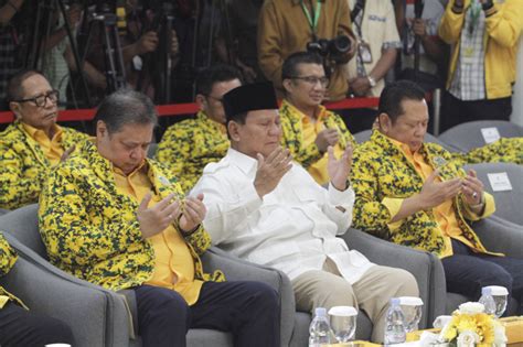 Prabowo Hadiri Rapimnas Partai Golkar Sinpo Id