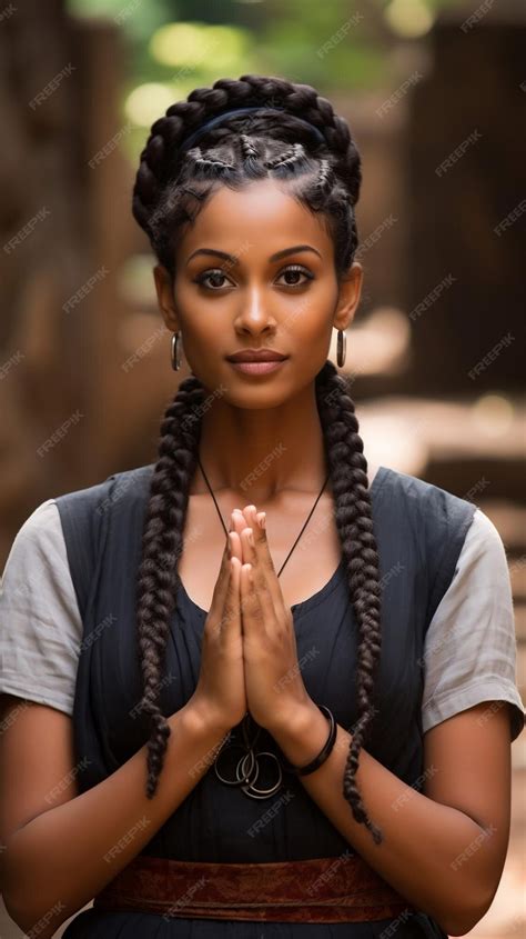 Premium Ai Image Sri Lanka Girl Two Hands Pressed Together In Prayer