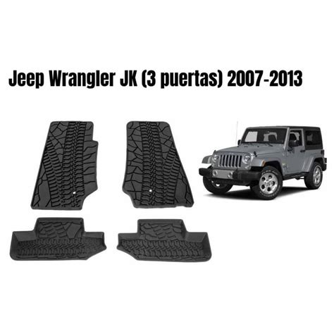 Alfombras Delanteras Y Traseras Para Jeep Wrangler Jk