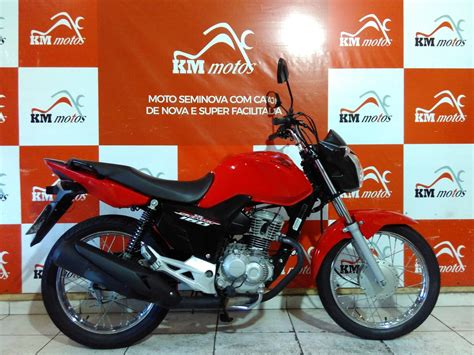 Honda Cg Start Vermelha Km Motos Sua Loja De Motos Seminovas