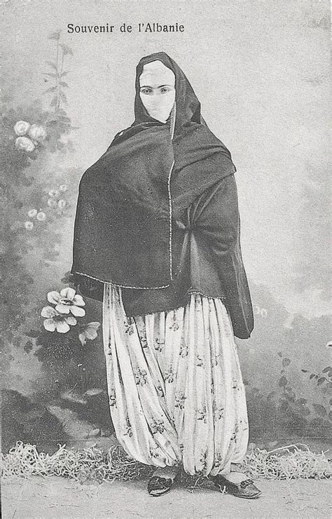 Albanian Muslim Woman In Marubbi Traditional Attire