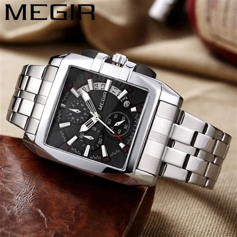 Megir Man Sport Wristwatch Waterproof Chronograph Men Watch Military