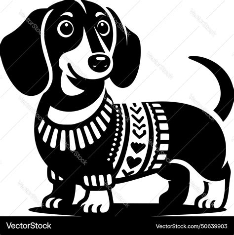 Stylized dachshund Royalty Free Vector Image - VectorStock