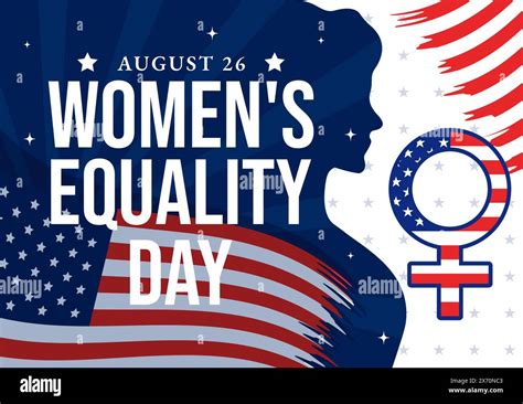 Vector Illustration For Womens Equality Day In The United States On