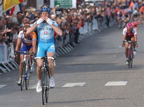 Italiaanse Wielrenner Davide Rebellin Voormalig Winnaar Van Luik