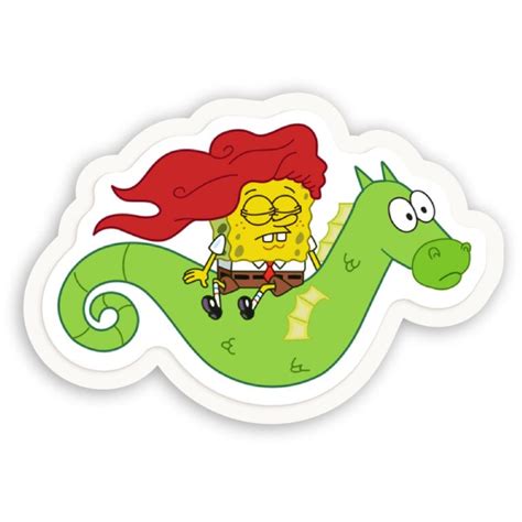 Bob Esponja Caballito De Mar Sticker Dise Os Muy Nicos