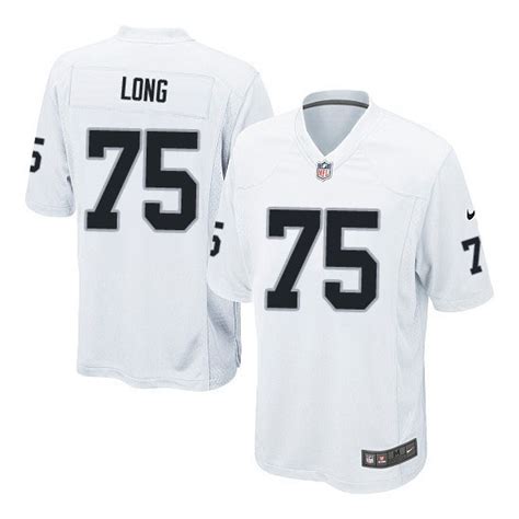 Nike Men S Game White Road Jersey Oakland Raiders Howie Long