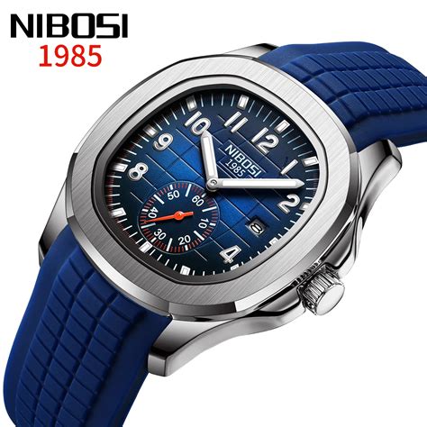 NIBOSI Reloj Deportivo De Lujo Para Hombre Cron Grafo De Cuarzo