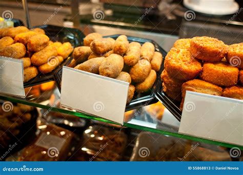 Spanish food: croquetas stock image. Image of cuisine - 55868813