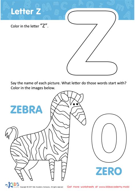 Letter Z Printable Letter Z Coloring Sheet Free Letter Z Template