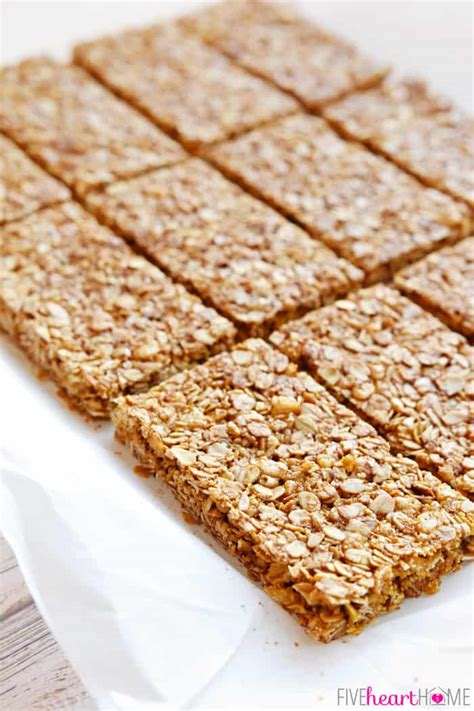 Oats & Honey Granola Bars ~ Easy and YUMMY! • FIVEheartHOME