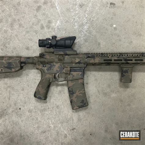 Custom Woodland Camo For Ar15 Cerakote