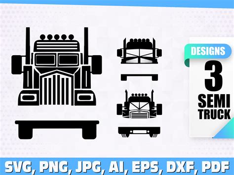 Semi Truck Svg Semi Truck Name Svg Truck Driver Svg Truck Clipart