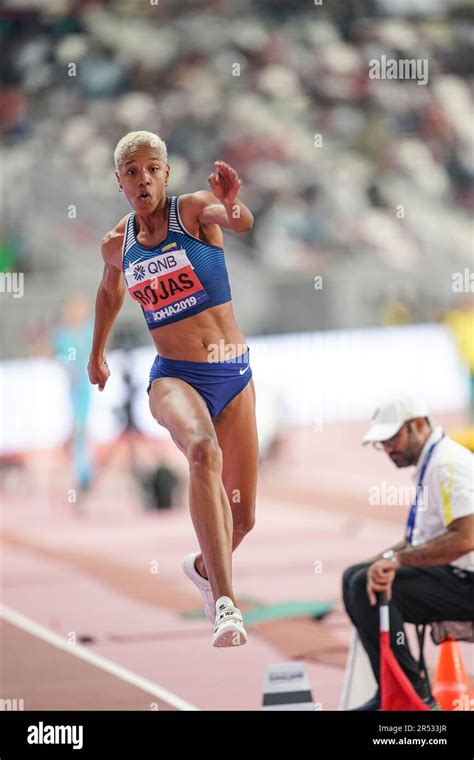 Yulimar Rojas In The Triple Jump At The Doha World Athletics