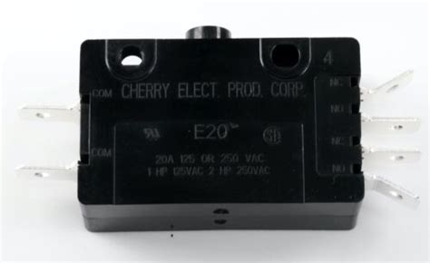 Cherry E20 00a Plunger 2no Snap Action 25a Micro Switch E20001a 0e2001a