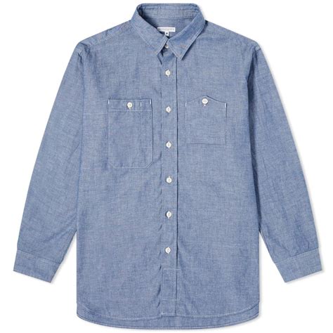 Engineered Garments Chambray Work Shirt Blue End Us