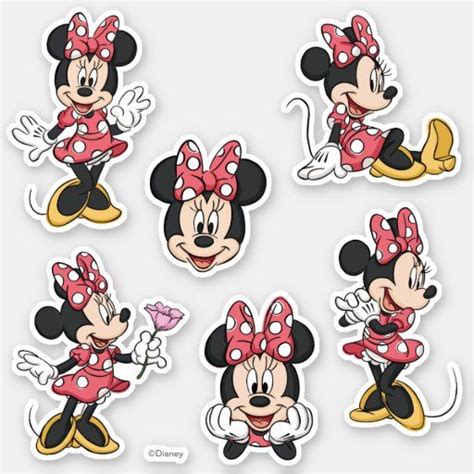 Minnie Mouse Golden Days Trend Sticker Zazzle Minnie Mouse Stickers