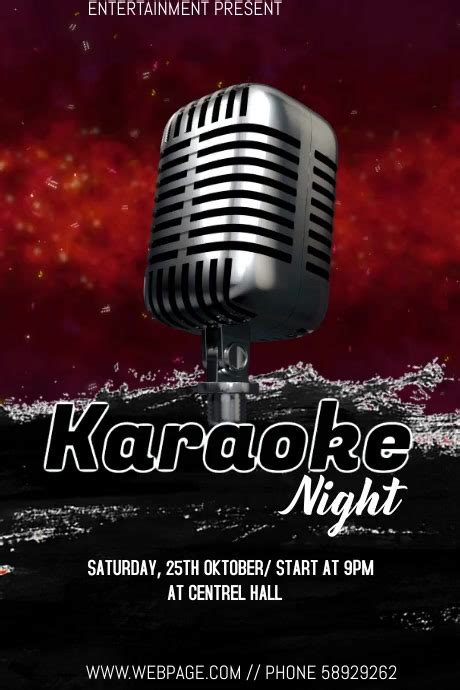 Karaoke Night Event Flyer Template Postermywall